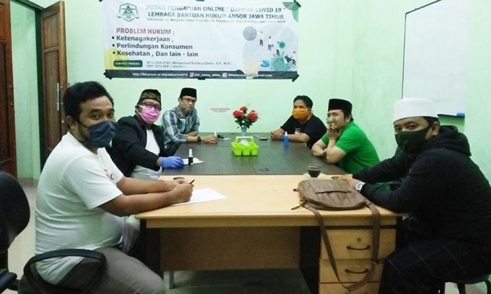 Lembaga Bantuan Hukum Ansor Jawa Timur. ( foto : hmp/ris)