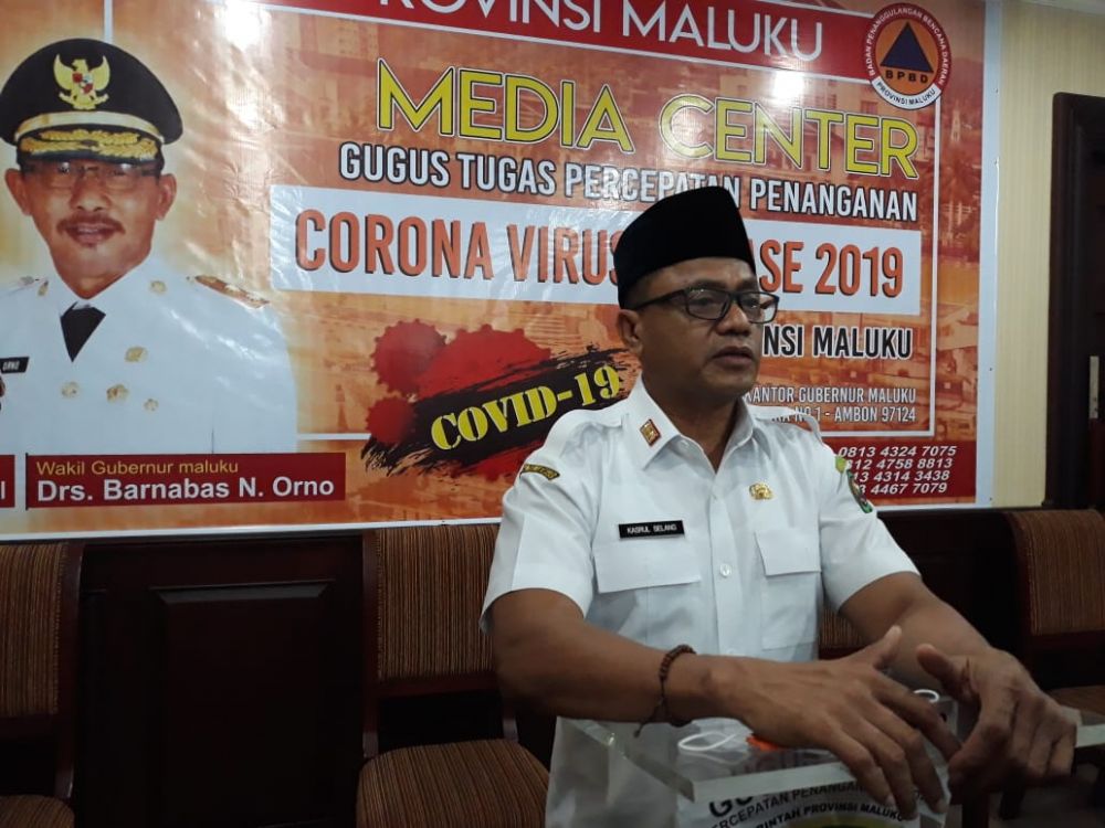 Kasrul Ketua Harian Gugus Tugas Ambon. HMP/Boy