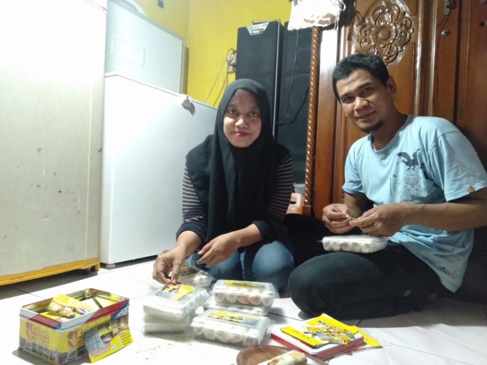 Iwan dan Efa sukses memulai usaha di saat pandemi. Foto : Siska/HMP