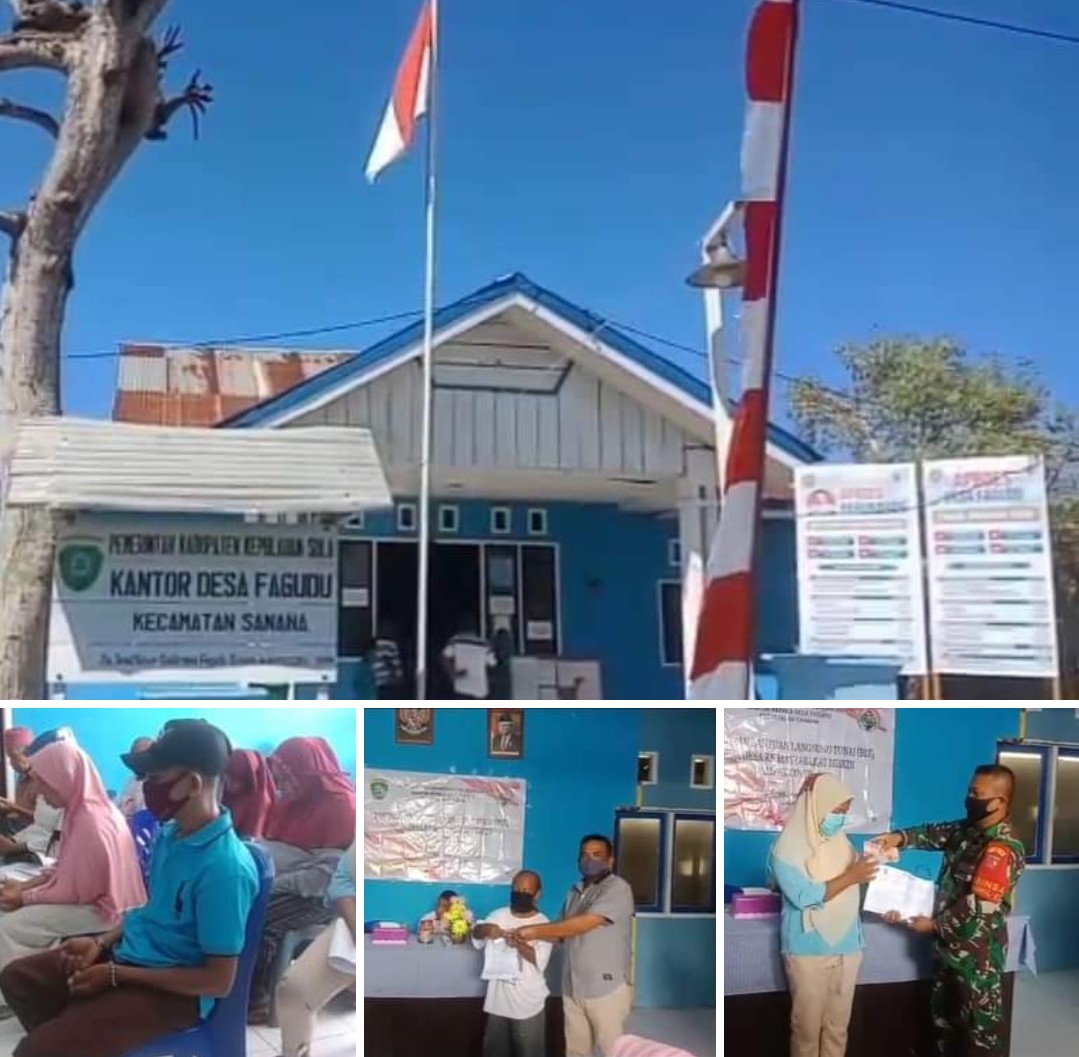 Pemerintah Desa (Pemdes)  Fagudu, Kecamatan Sanana, Kabupaten Kepulauan Sula (Kepsul) kembali menyalurkan Bantuan Langsung Tunai (BLT) tahap II Dana Desa (DD) . (FOTO: HMP/cho)