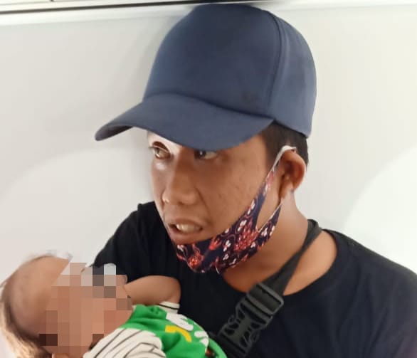 Salah satu Bayi yang dirujuk ke Makassar. HMP/BOY