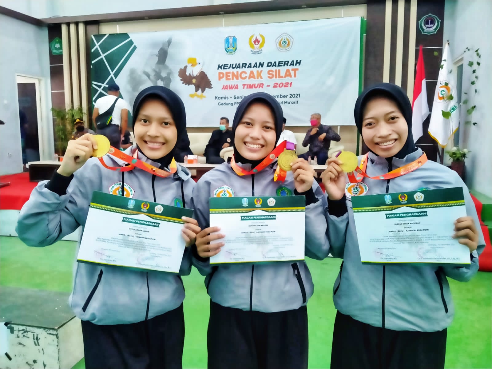 Tiga Pesilat Tapak Suci Harumkan Nama Sidoarjo