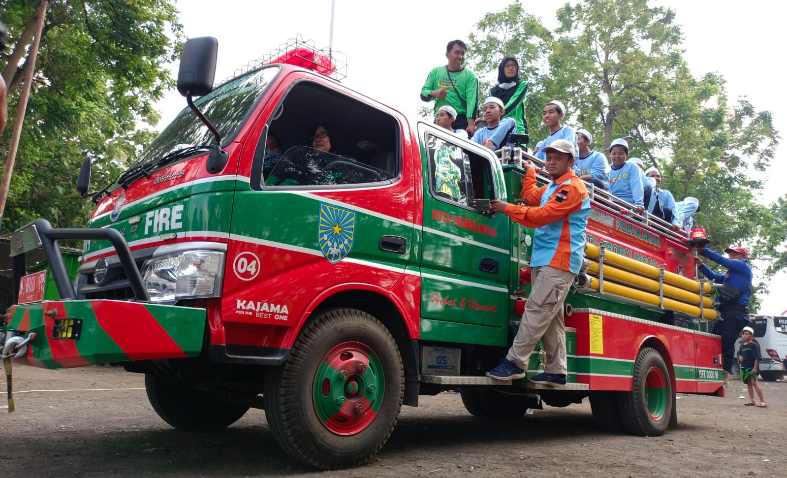 Kehadiran Mobil Damkar Semarakkan SPAB di Kota Probolinggo