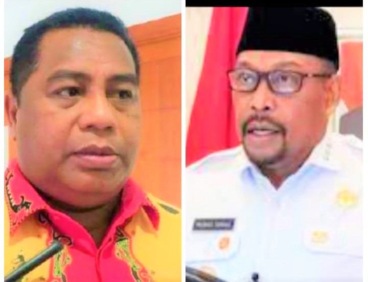 Ketua DPRD Provinsi Maluku Benhur George Watubun dan Gubernur Murad Ismail.