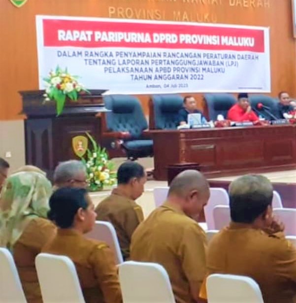 Suasana LPj Gubernur Maluku 2022.