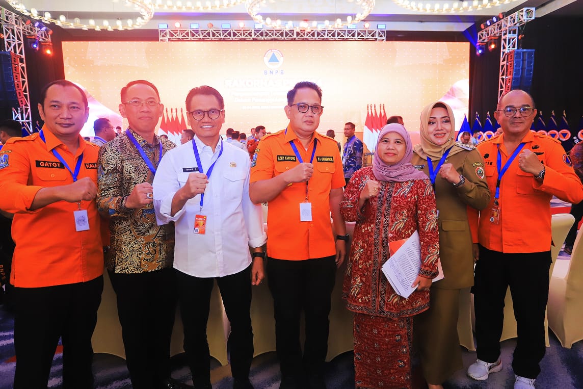 Hadiri Rakornas PB 2024, Pj. Gubernur Adhy: Indeks Risiko Bencana Jatim Terus Menurun Selama Lima Tahun Terakhir