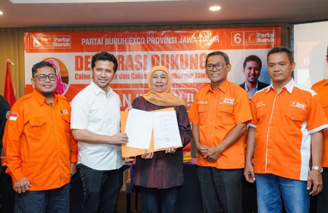 Partai Buruh sepakat bergabung dengan koalisi pengusung Khofifah-Emil  menjelang Pemilihan Gubernur (Pilgub) Jatim 2024
