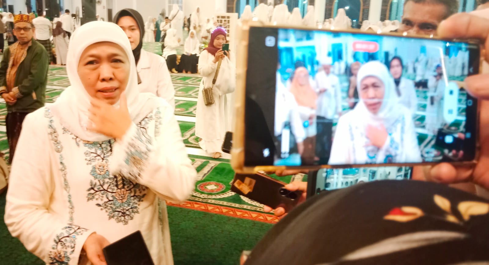 Khofifah Indar Parawansa, Calon Gebernur Jawa Timur terpilih.
