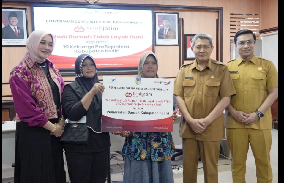 Tingkatkan Kesejahteraan Masyarakat, Bank Jatim Salurkan CSR Ke Pemkab Kediri