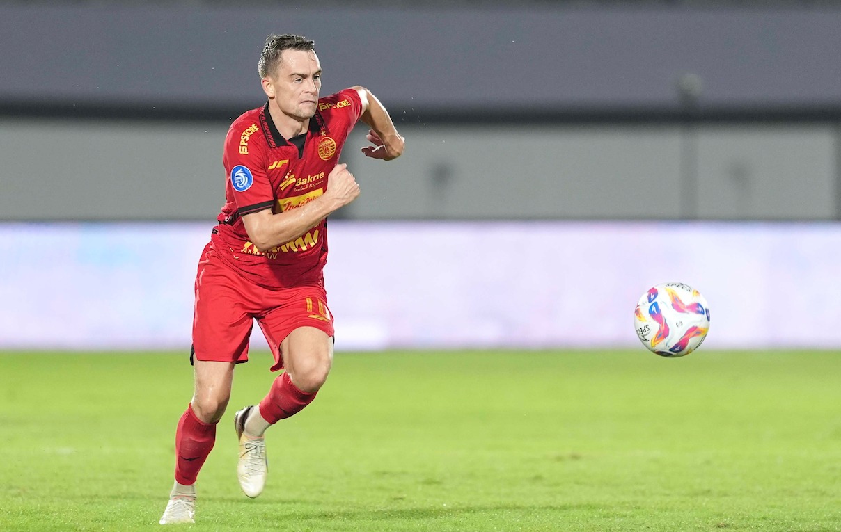 Maciej Gajos, gelandang asal Polandia, dipastikan dapat ambil bagian dalam duel Persija kontra Persebaya di Stadion Utama Gelora Bung Karno (GBK), Jakarta, Sabtu (12/4/2025)