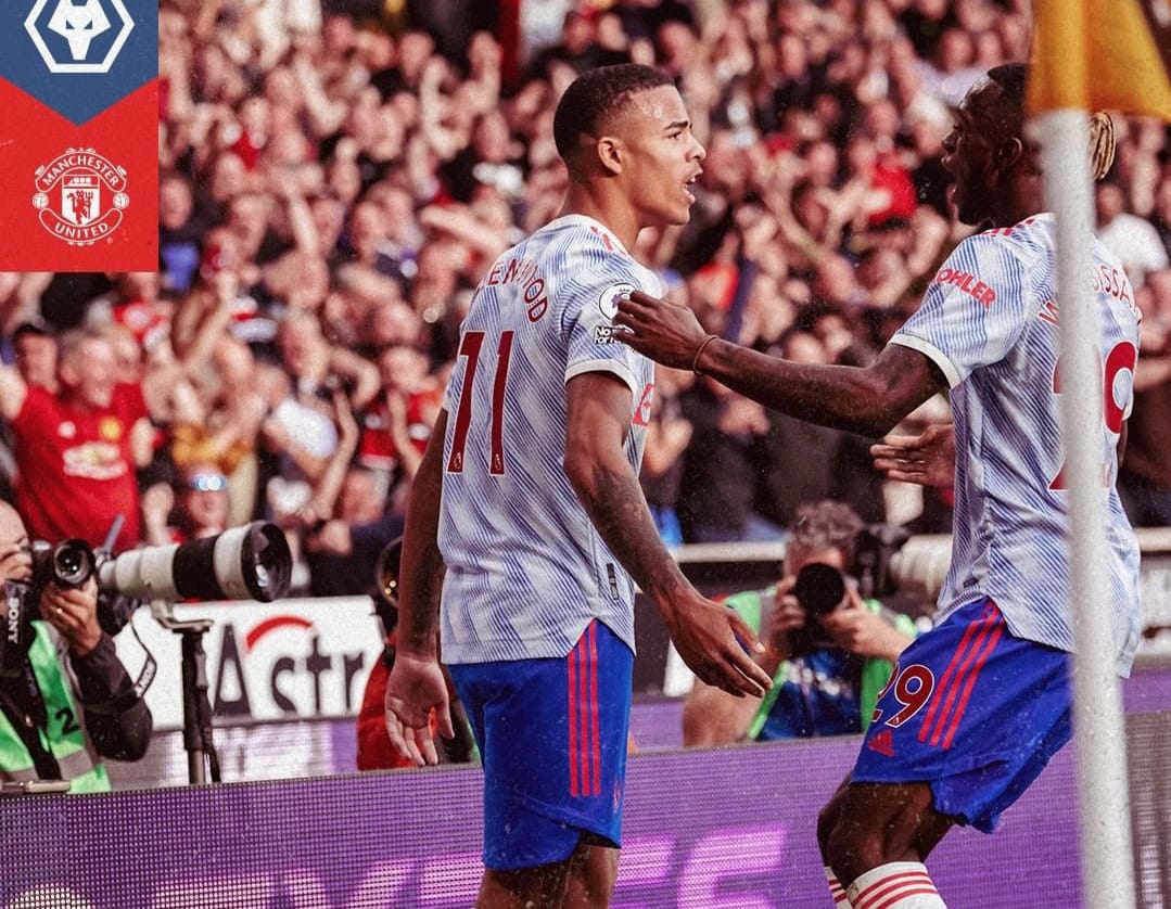  Mason Greenwood (kiri) mencetak satu-satunya gol MU. Manchester United