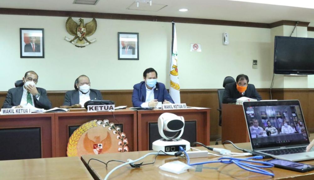 Ketua DPD RI AA LaNyalla Mahmud Mattalitti (tiga dari kanan). ist 