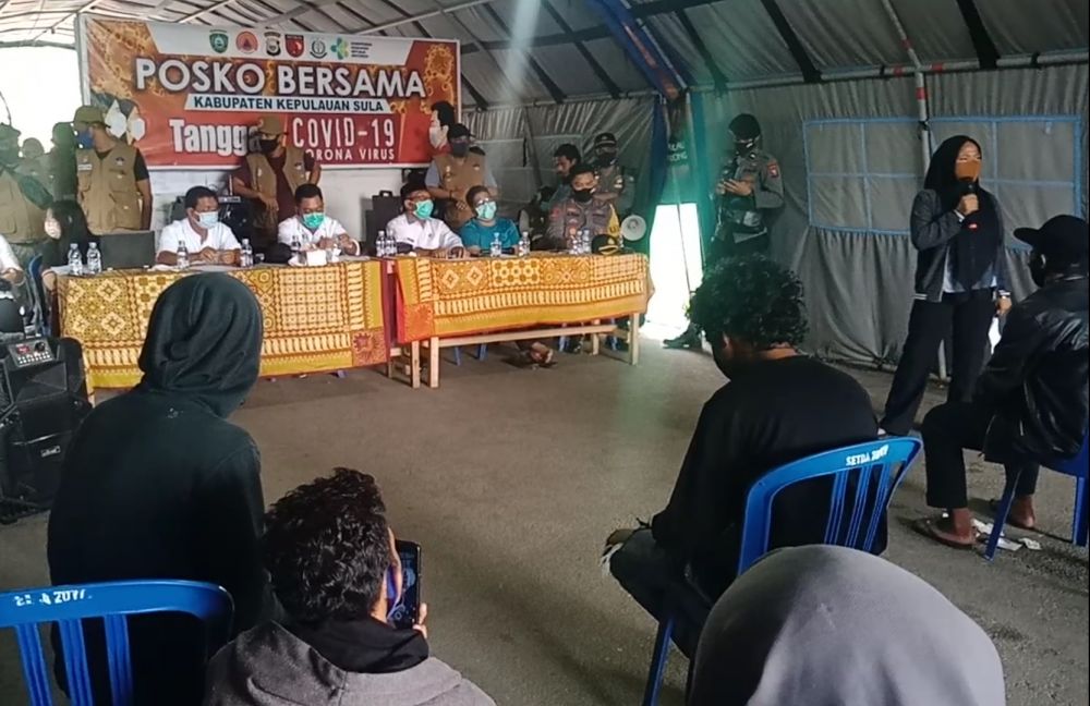 Warga dan mahasiswa tuntut keterbukaan anggaran Covid-19 (Foto: HMP/Cho)