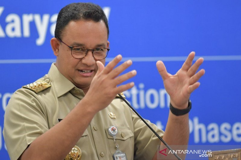 Gubernur DKI Jakarta Anies Baswedan di Jakarta, Selasa (17/11/2020). (ANTARA FOTO/Hafidz Mubarak A/wsj.)
