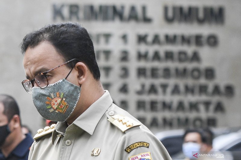 Gubernur DKI Jakarta Anies Baswedan di Jakarta, Selasa (17/11/2020). ANTARA FOTO/Hafidz Mubarak A/wsj.