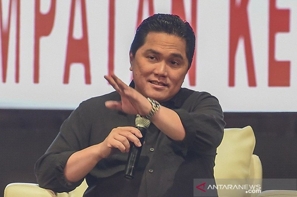 Menteri BUMN Erick Thohir. ANTARA FOTO/Nova Wahyudi/aa.