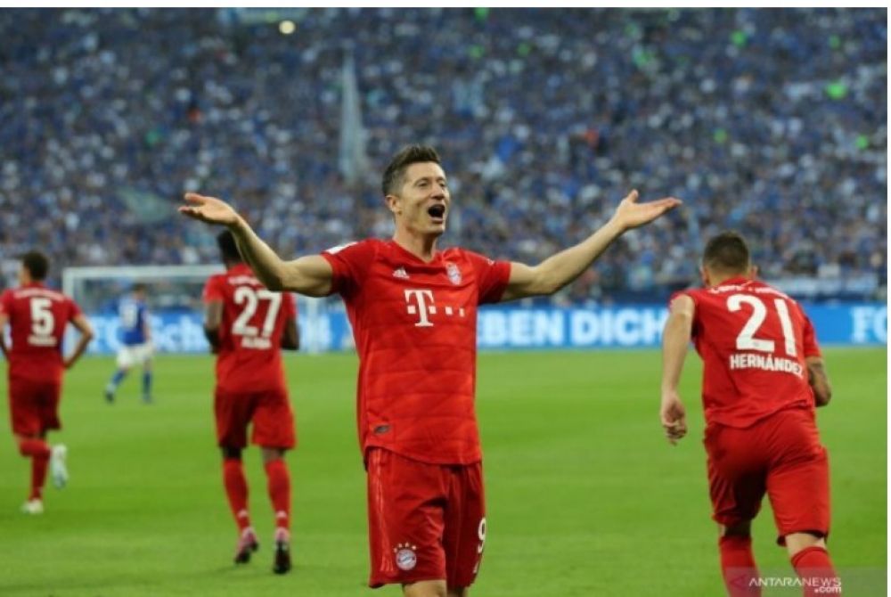 Striker Bayern Munchen Robert Lewandowski. ANTARA