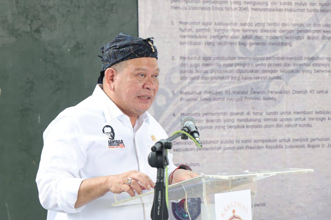 Ketua DPD RI, AA LaNyalla Mahmud Mattalitti,