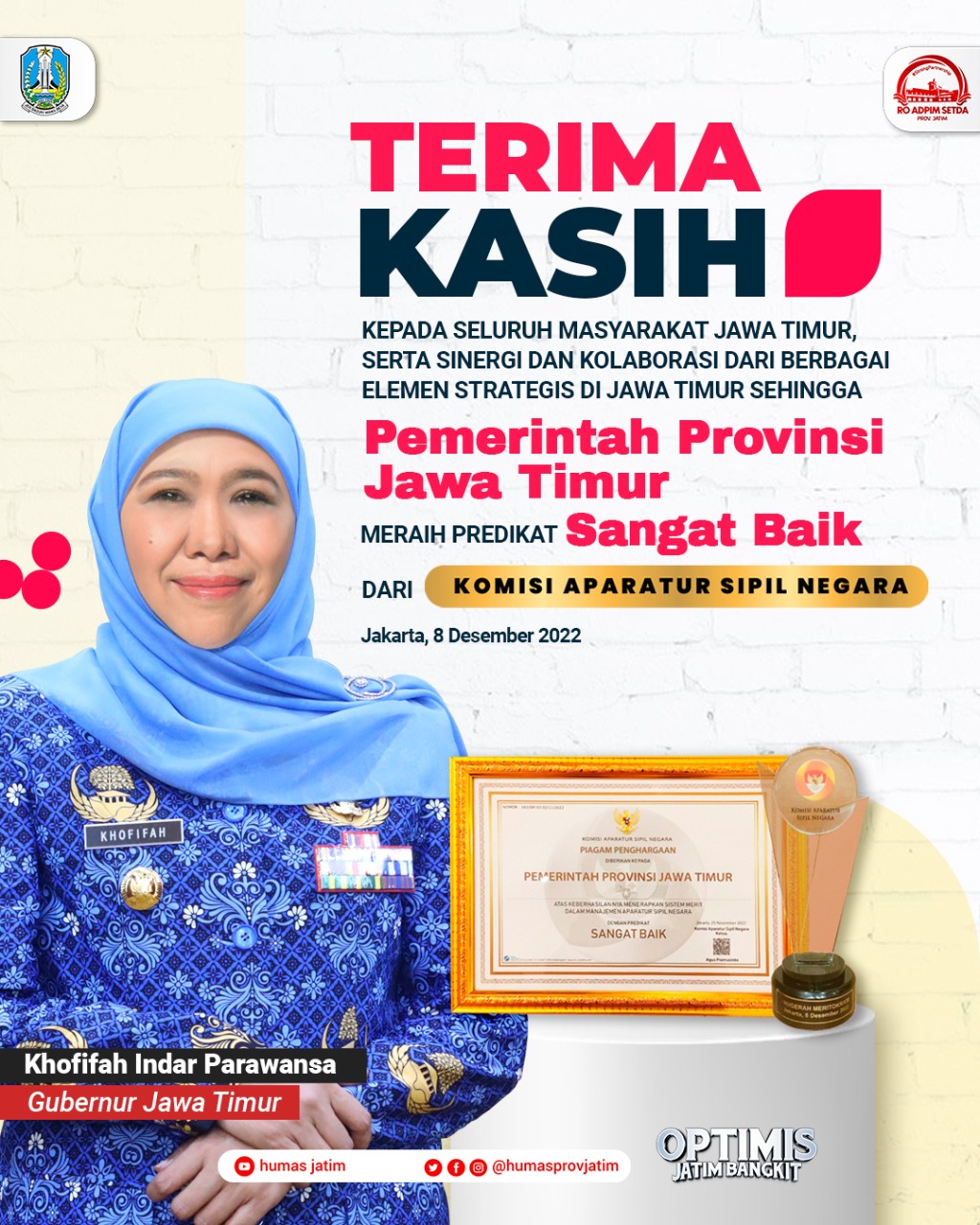 Tata Kelola Birokrasi di Jatim Semakin Modern dan Profesional