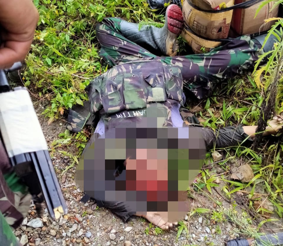 Korban Sersan Kepala Sahlan, bintara pembina desa di Koramil Persiapan Hipadipa. IST