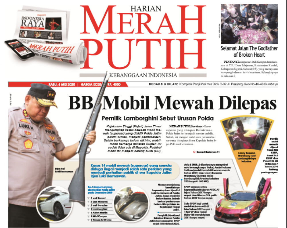 Barang Bukti Mobil Mewah Dilepas