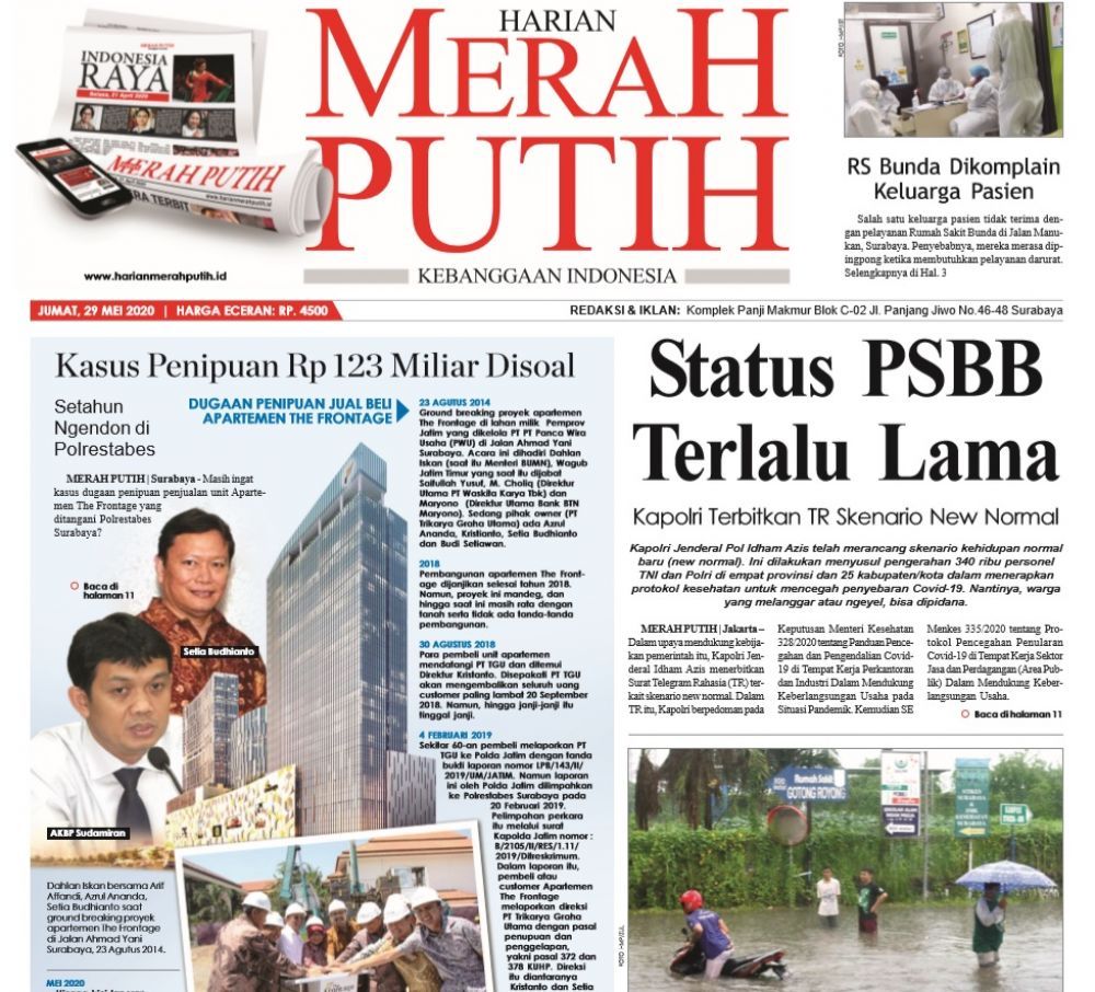 Kasus The Frontage Rp 123 M, SPDP yang Dikirim Polrestabes Janggal
