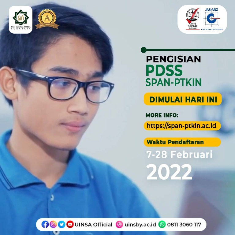 Pengisian PDSS SPAN-UM PTKIN Dibuka, UINSA Tetapkan 2.033 Kuota