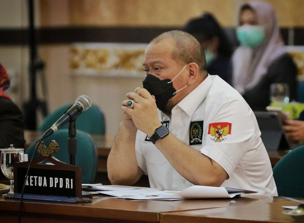 Ketua DPD RI AA LaNyalla Mahmud Mattalitti meminta masyarakat patuh terhadap protokol kesehatan. ist