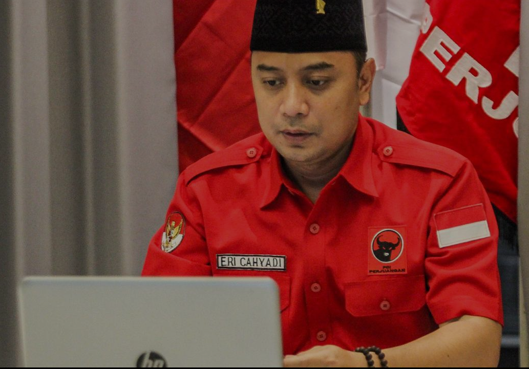 Eri Cahyadi mengikuti Sekolah Partai Calon Kepala Daerah yang digelar DPP PDI Perjuangan secara online