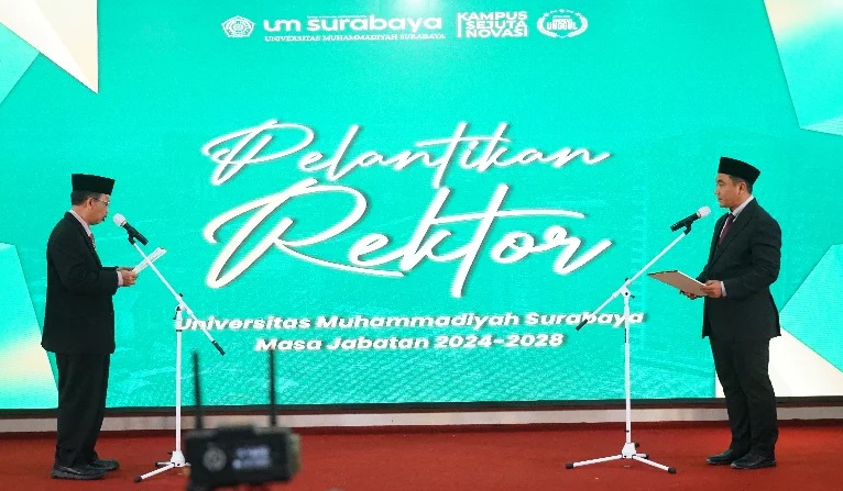 Mundakir Resmi Dilantik Sebagai Rektor UM Surabaya Periode 2024-2028