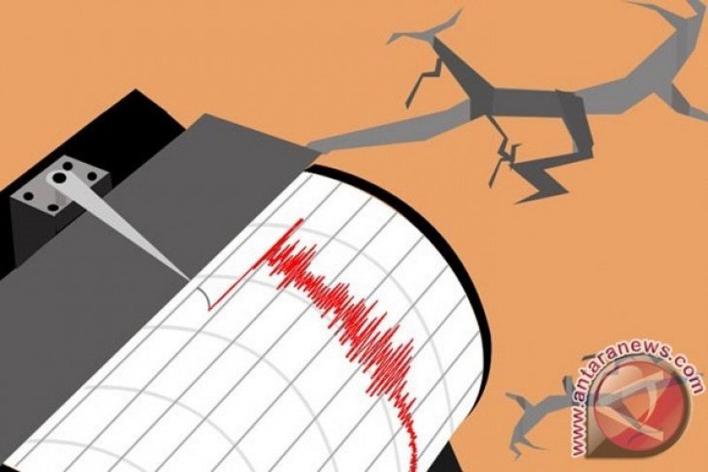 ilustrasi gempa. ant