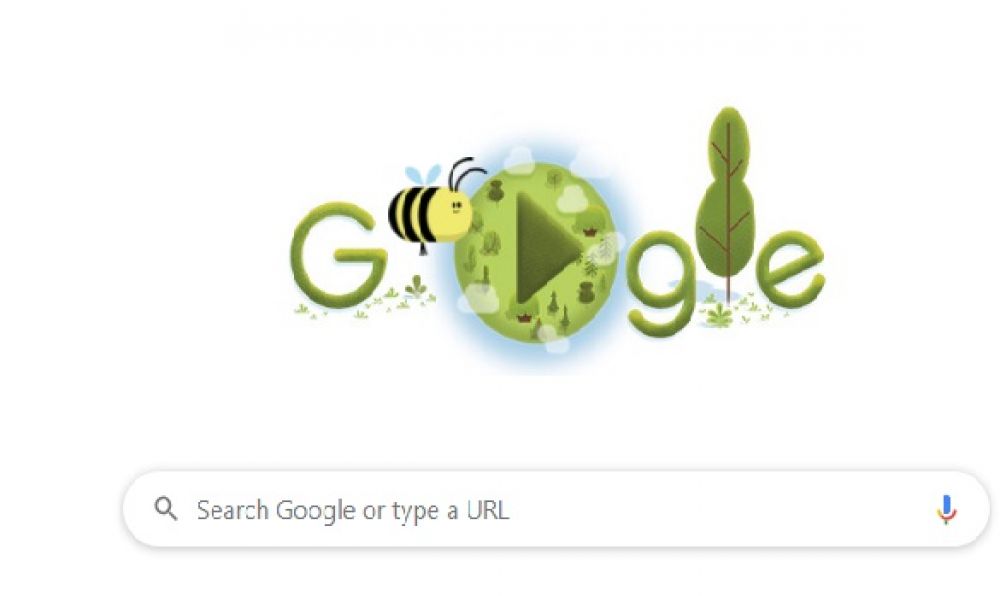 Hari Bumi, Google Doodle Ingatkan Pentingnya Lebah bagi Kehidupan