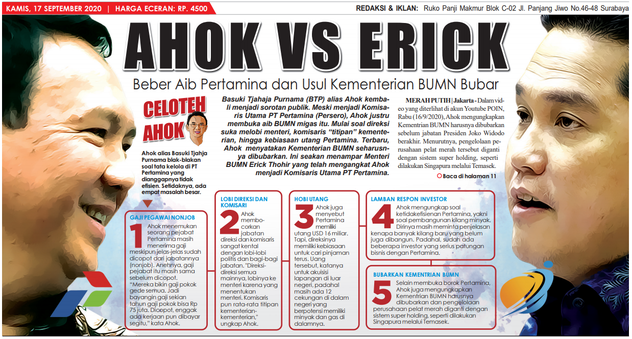 Ahok Beber Aib, Benarkah Ada Kekuatan Besar di Pertamina?