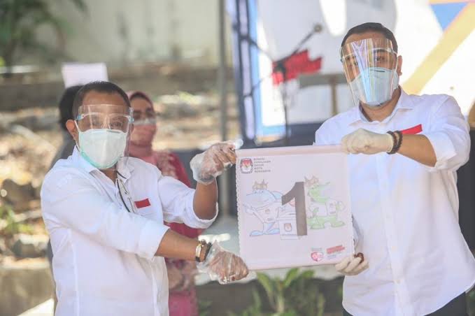 Eri Cahyadi dan Armuji, pasangan calon walikota dan wakil walikota nomor urut 1