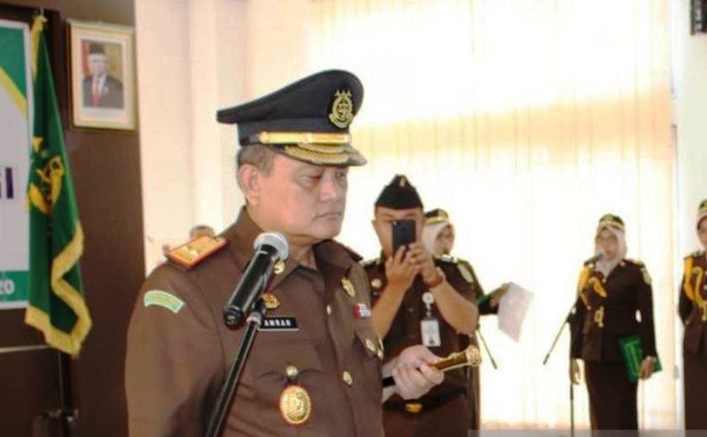 Kepala Kejaksaan Tinggi Sumbar Amran. (ANTARA/Fathul Abdi)