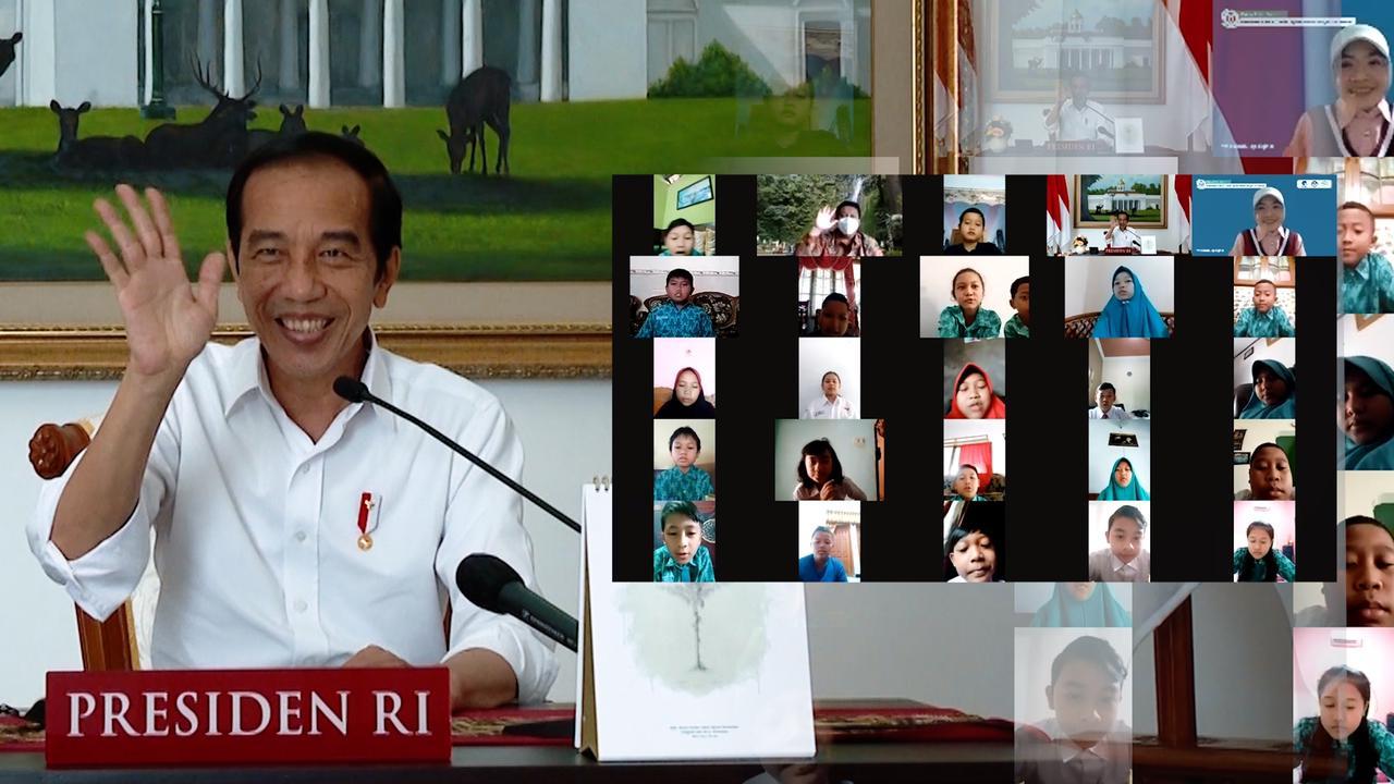 Presiden Jokowi: Anak Indonesia Harus Tetap Semangat Belajar