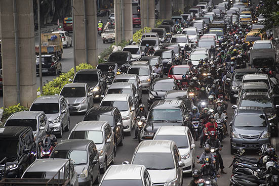 Kemacetan di Sumatera Selatan. ist