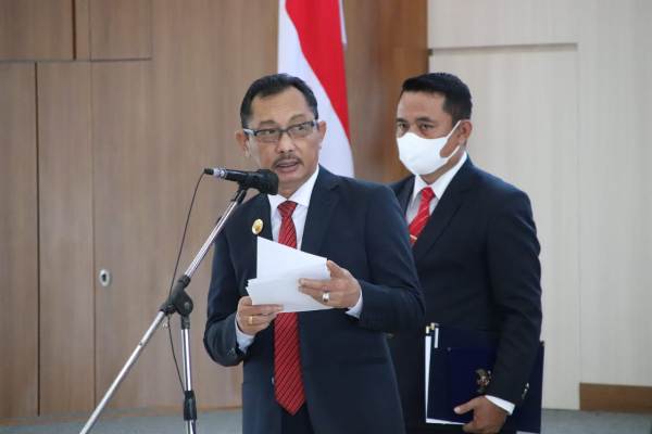 Wakil Gubernur Maluku Barnabas Orno. HMP/BOY