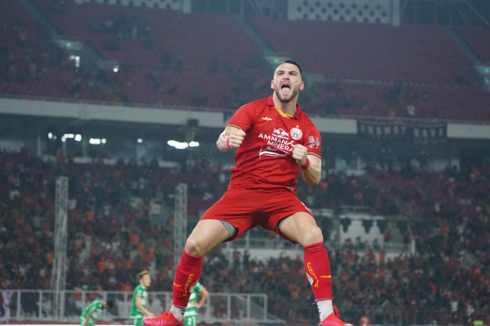 Striker Persija Jakarta Marko Simic.  Persija.id