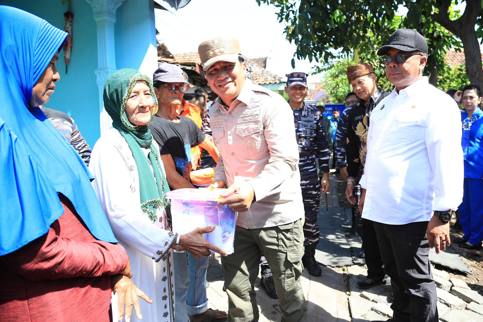 Seremonial upacara pembukaan renovasi rumah tidak layak huni di Kota Probolinggo telah dilaksanakan pagi ini, Kamis (11/7)