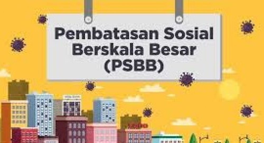 Pembatasan Sosial Skala Besar. ( foto : hmp/Google )