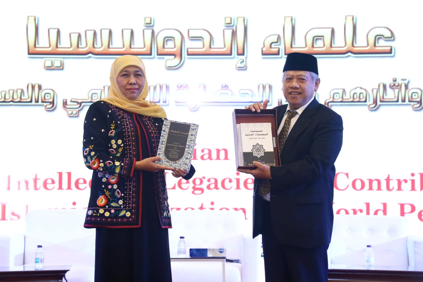 Gubernur Khofifah dalam gelaran Indonesia Week 2022 yang digelar di Cultural Palace Diplomatic Quarter Riyadh Saudi Arabia, Minggu (27/11/2022)