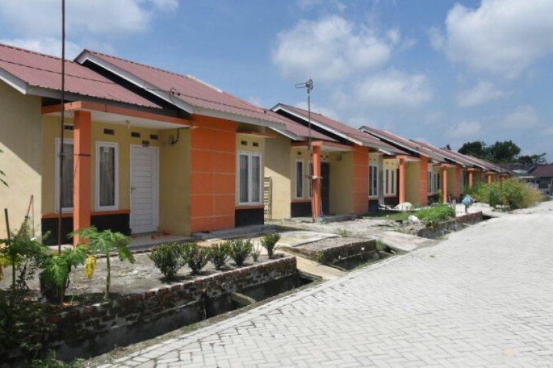 lustrasi - Deretan perumahan subsidi. ANTARA/HO-Kementerian PUPR/am

