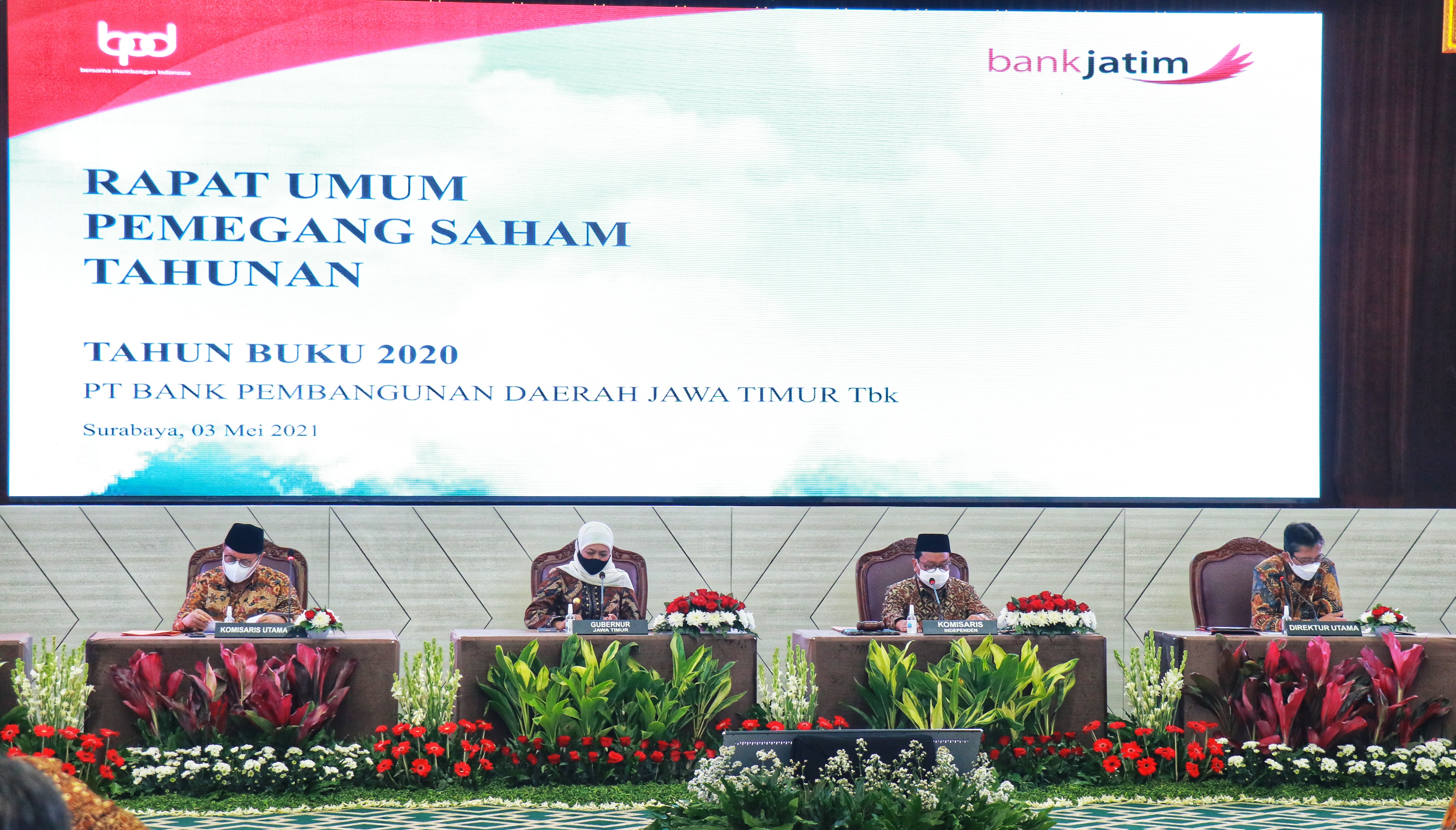 Gubernur Khofifah Sampaikan Terima Kasih kepada Bank Jatim