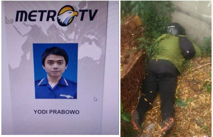 Yodi Prabowo ditemukan tewas di sisi jalan tol Jakarta Outer Ring Road West 2 (JORR W2), Ulujami, Pesanggrahan, Jakarta Selatan, Jumat (10/7/2020).