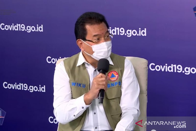Tangkapan layar - Juru bicara pemerintah untuk penanganan COVID-19 Prof. Wiku Adisasmito dalam diskusi Satgas Penanganan COVID-19 di Jakarta pada Kamis (7/1/2021) (ANTARA/Prisca Triferna)

