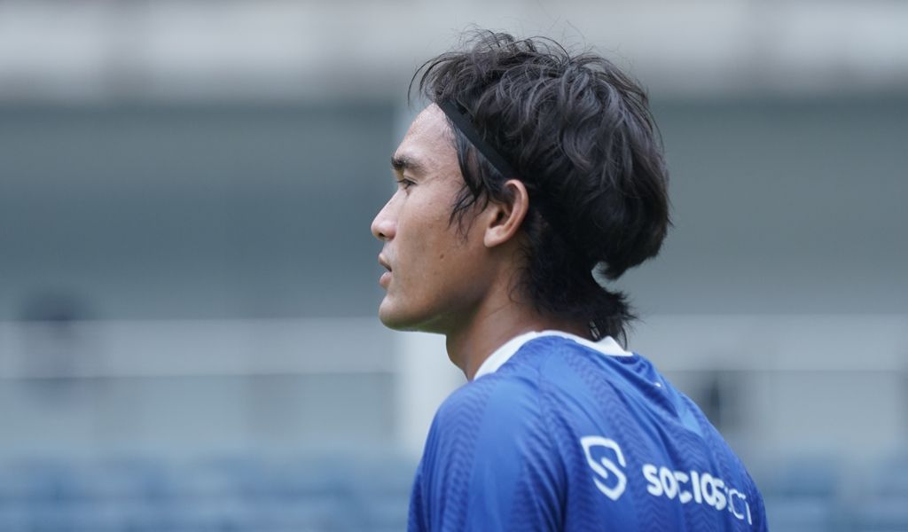 Bek kiri PERSIB, Zalnando. (PERSIB.co.id/Barly Isham)

